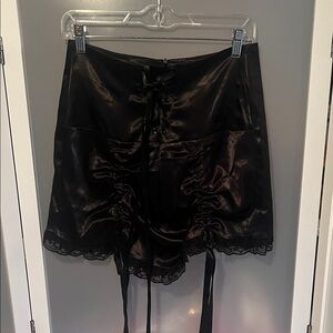 Dolls kill widow black skirt XL Waist 26”